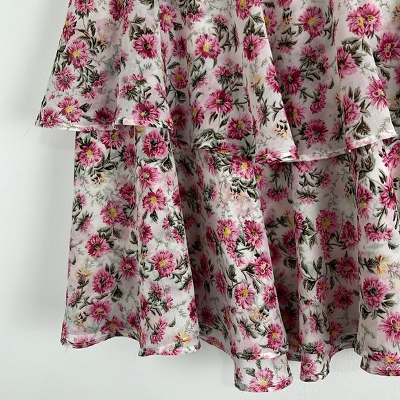 BSB Jeans Floral Tiered Mini Skirt - Picture 2 of 9